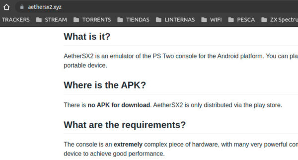 AetherSX2 para Android emulador play station 2