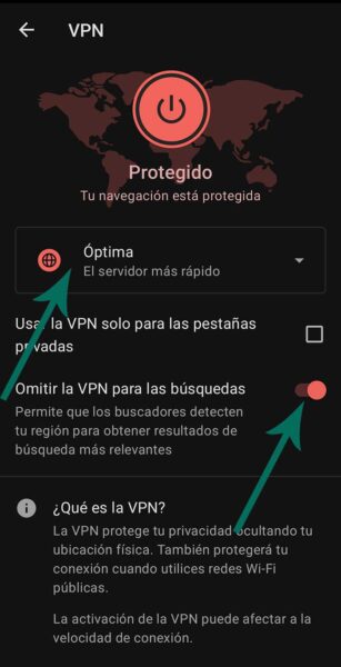 VPN gratis para Navegar Opera, activar VPN