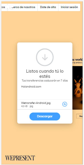 Wetransfer Android