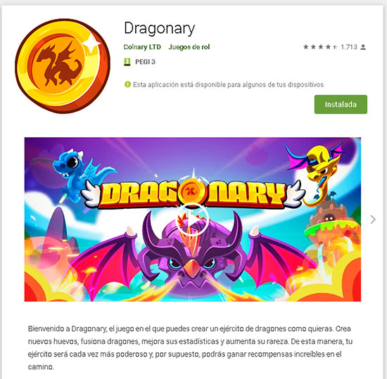 Dragonary para Android descargar Play Store