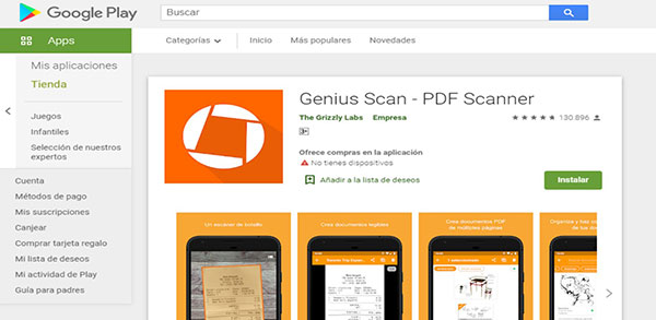 La mejores apps para escanear documentos genius scan