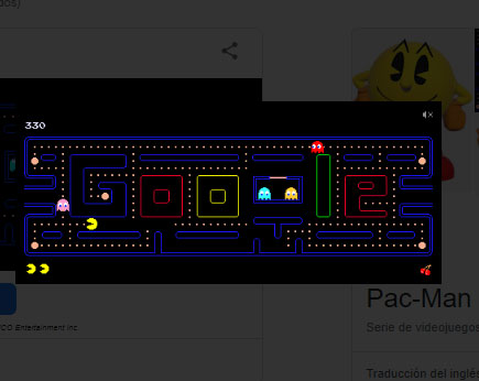 Pac Man de Google